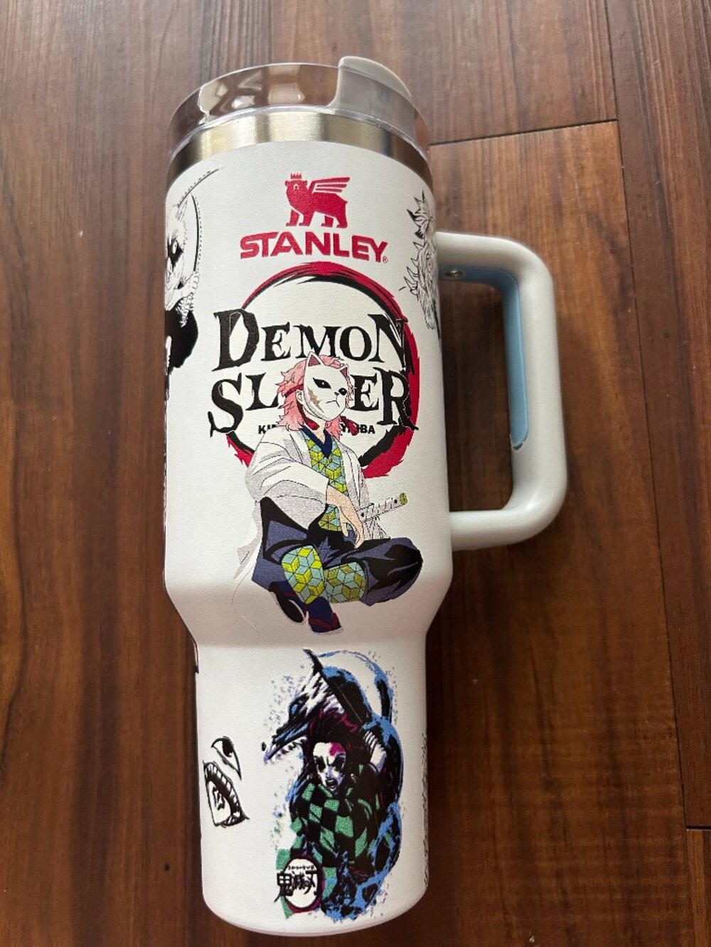 Stanley 40oz Demon Slayer Custom Tumbler Anime Cup with Carry Holder NEW NIB